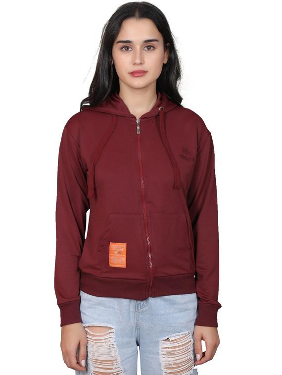 women hooded neck long sleeves sweatshirts - 20961870 - Standard Image - 4