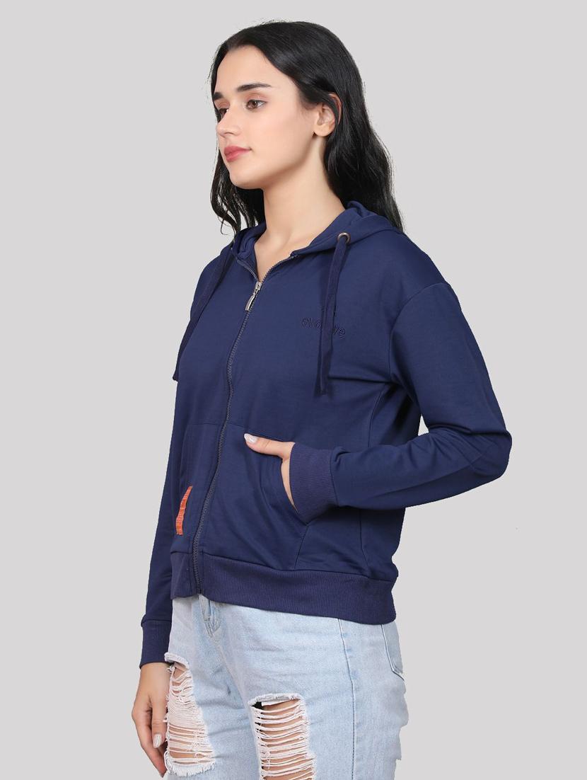 women hooded neck long sleeves sweatshirts - 20961872 - Standard Image - 1