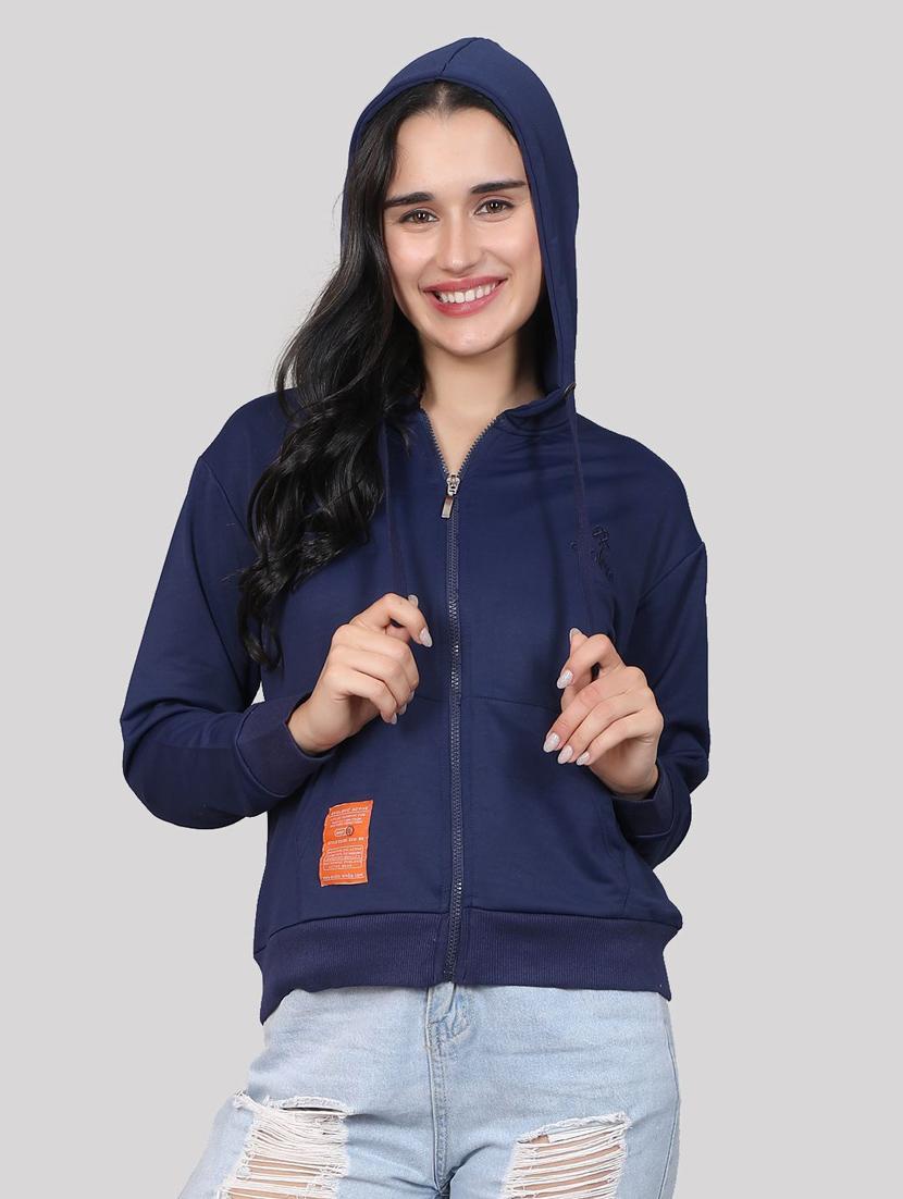 women hooded neck long sleeves sweatshirts - 20961872 - Standard Image - 4