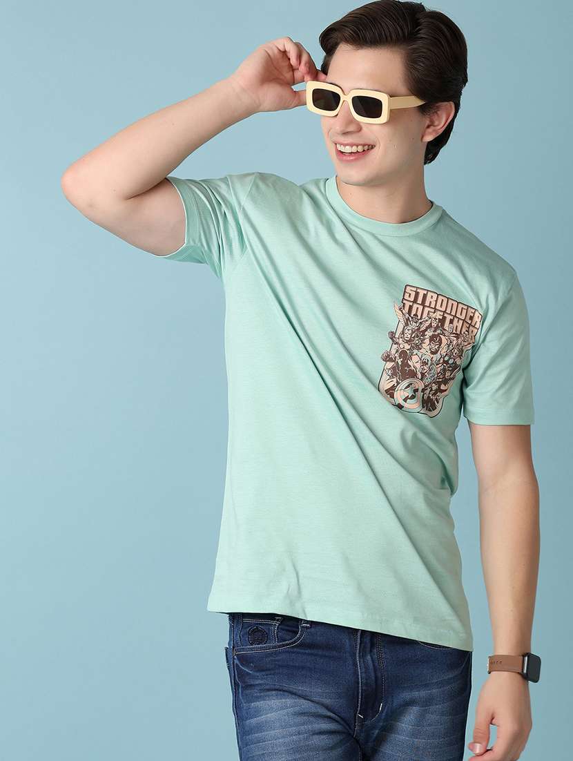 men front and back print short sleeve t-shirt - 20962343 -  Standard Image - 1