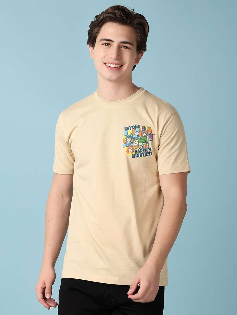 men back print short sleeve t-shirt - 20962345 -  Standard Image - 1