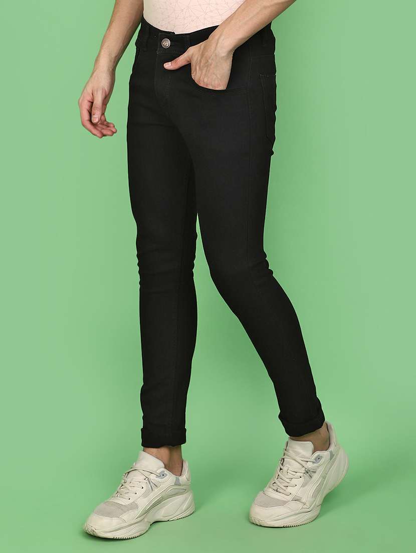 men mid rise plain jeans - 20962443 -  Standard Image - 1