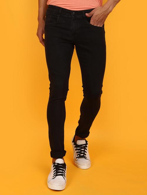 men mid rise plain denim jeans - 20962444 -  Standard Image - 0