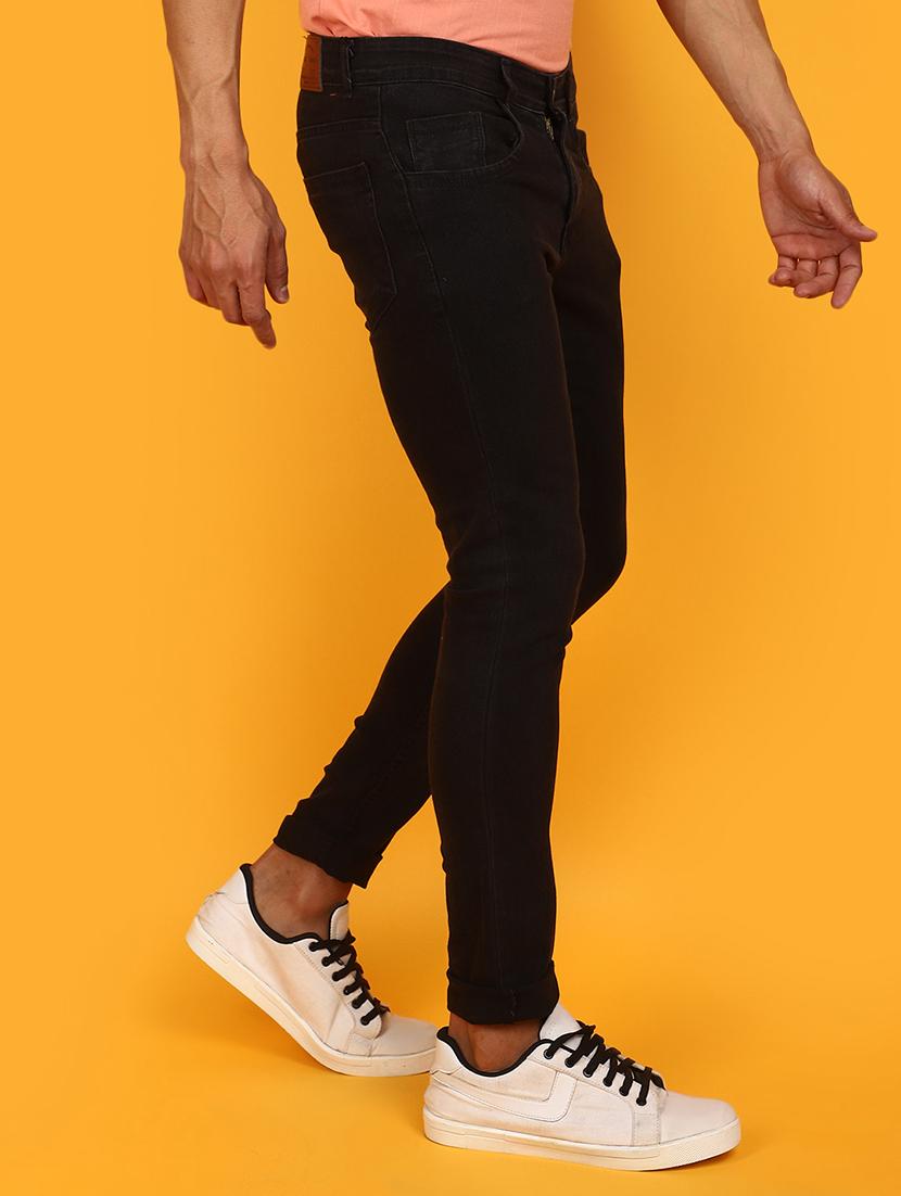men mid rise plain denim jeans - 20962444 -  Standard Image - 1