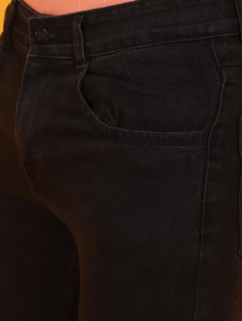 men mid rise plain denim jeans - 20962444 - Standard Image - 4