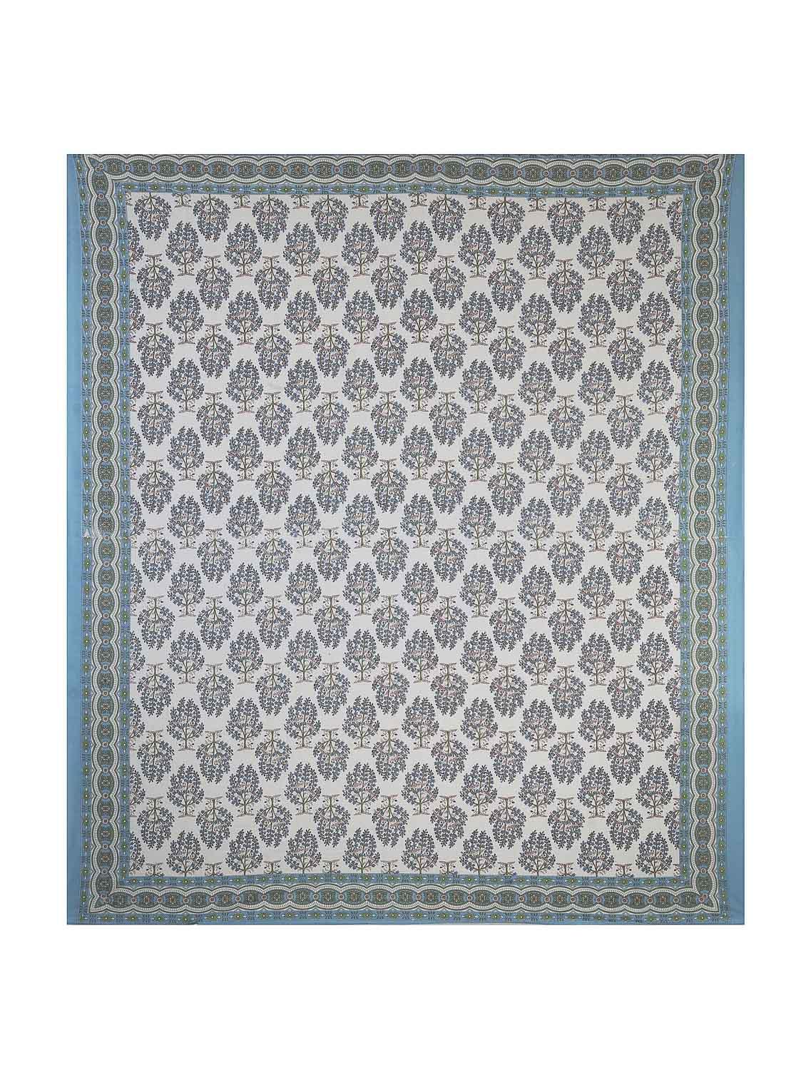 texstylers cotton floral print jaipuri 90 x100 inches queen size bedsheet with 2 pillow covers - 20962784 - Standard Image - 4