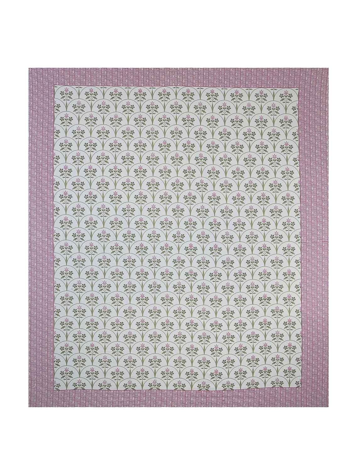 texstylers cotton floral print jaipuri 90 x100 inches queen size bedsheet with 2 pillow covers - 20962787 - Standard Image - 4