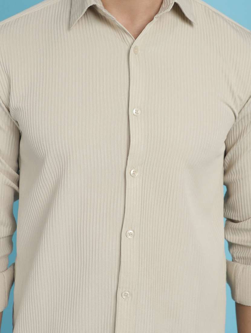 men collared long sleeve casual shirt - 20962809 - Standard Image - 4