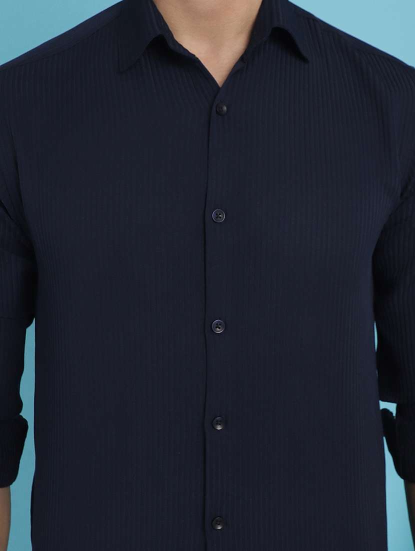 men collared long sleeve casual shirt - 20962812 - Standard Image - 4