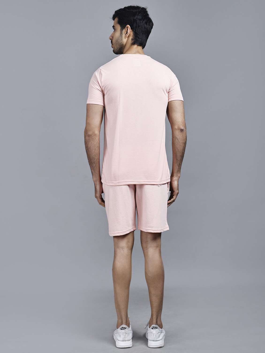 pink chest print detailed t-shirt & shorts set - 20962814 -  Standard Image - 4