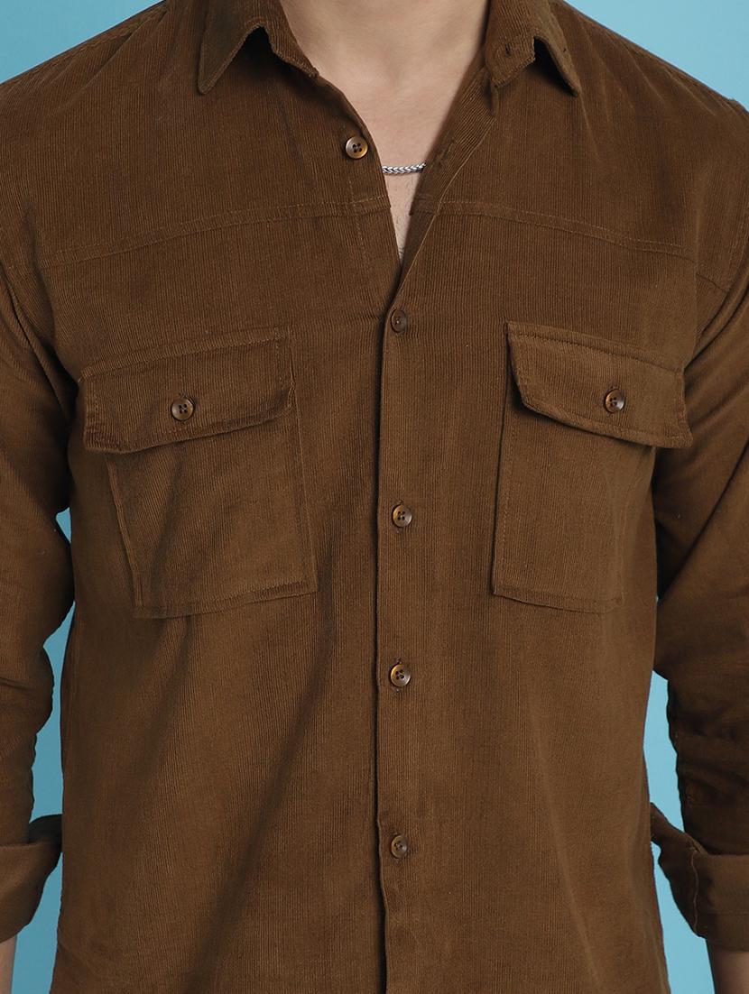 men collared long sleeve casual shirt - 20962819 - Standard Image - 4