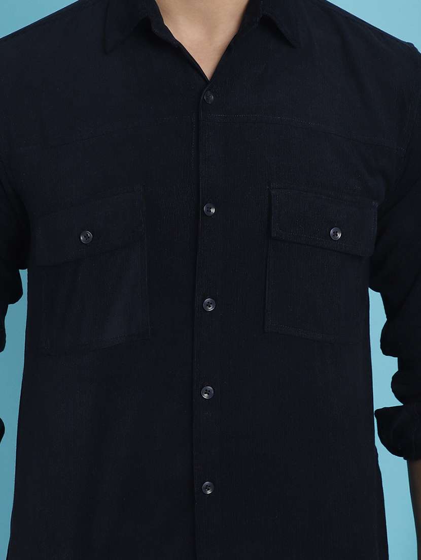 men collared long sleeve casual shirt - 20962820 -  Standard Image - 4