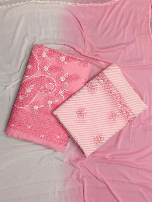 women chikankari unstitched suit - 20962966 - Standard Image - 0