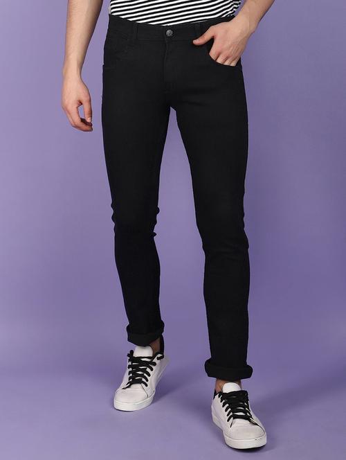 men mid rise plain jeans - 20965325 - Standard Image - 0
