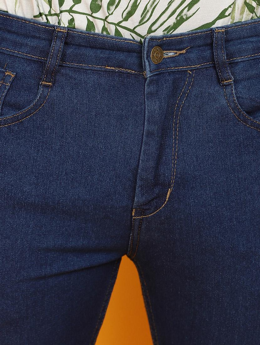 men mid rise plain denim jeans - 20965326 - Standard Image - 4