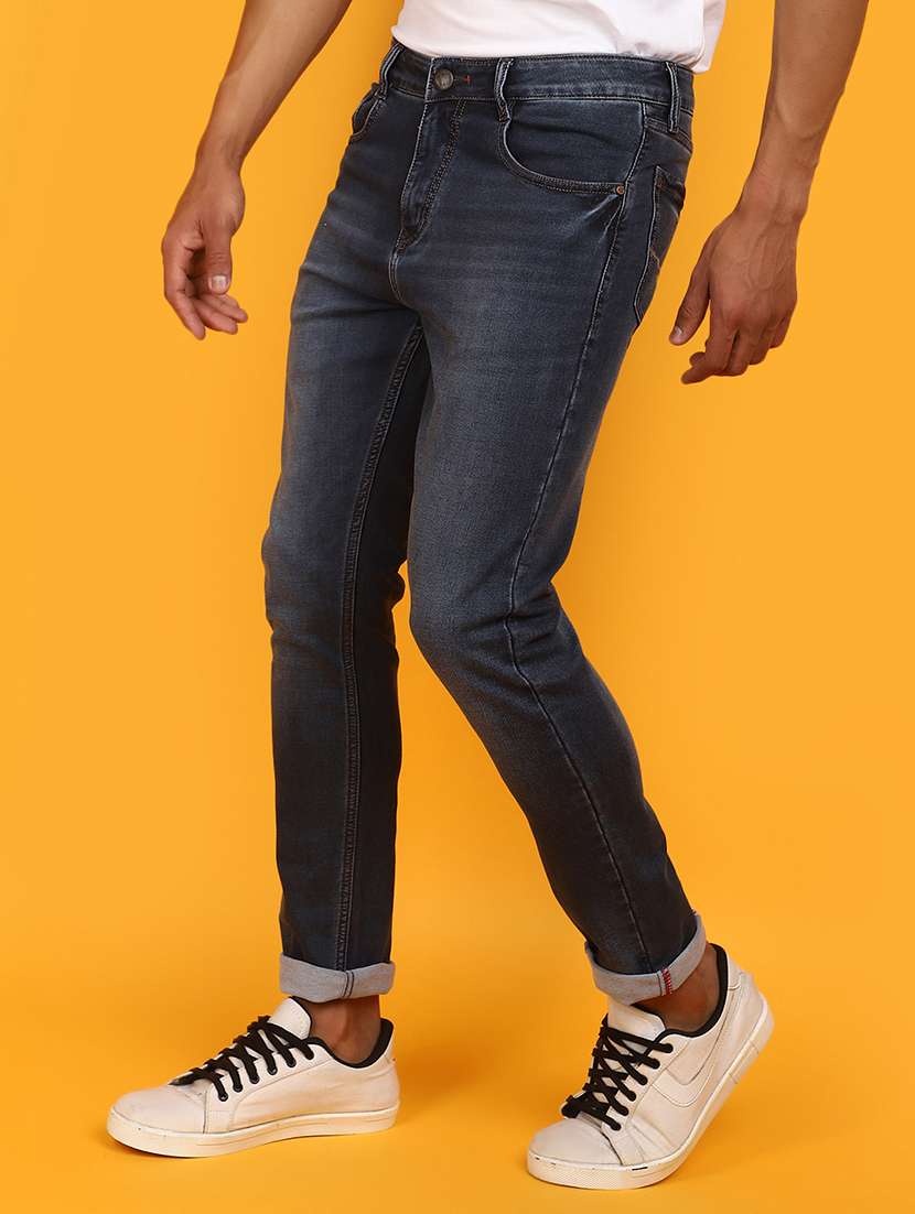 men mid rise washed denim jeans - 20965394 -  Standard Image - 1