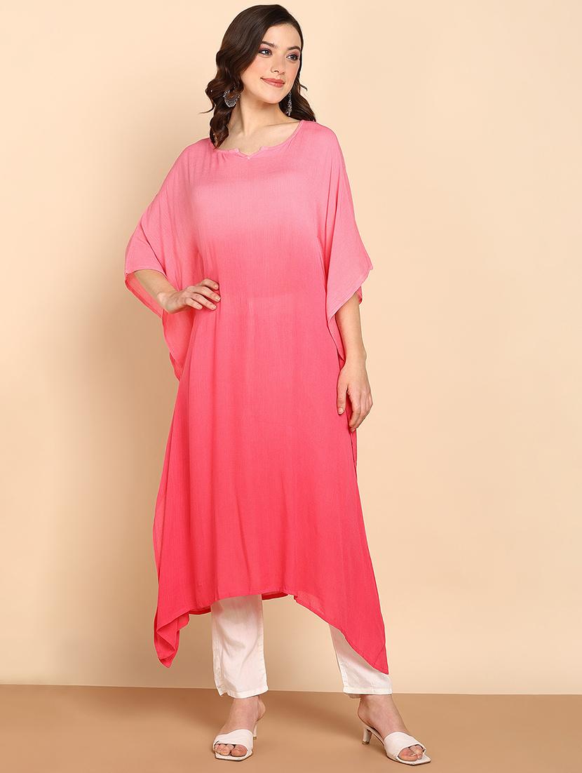 women tie & dye kaftan kurta