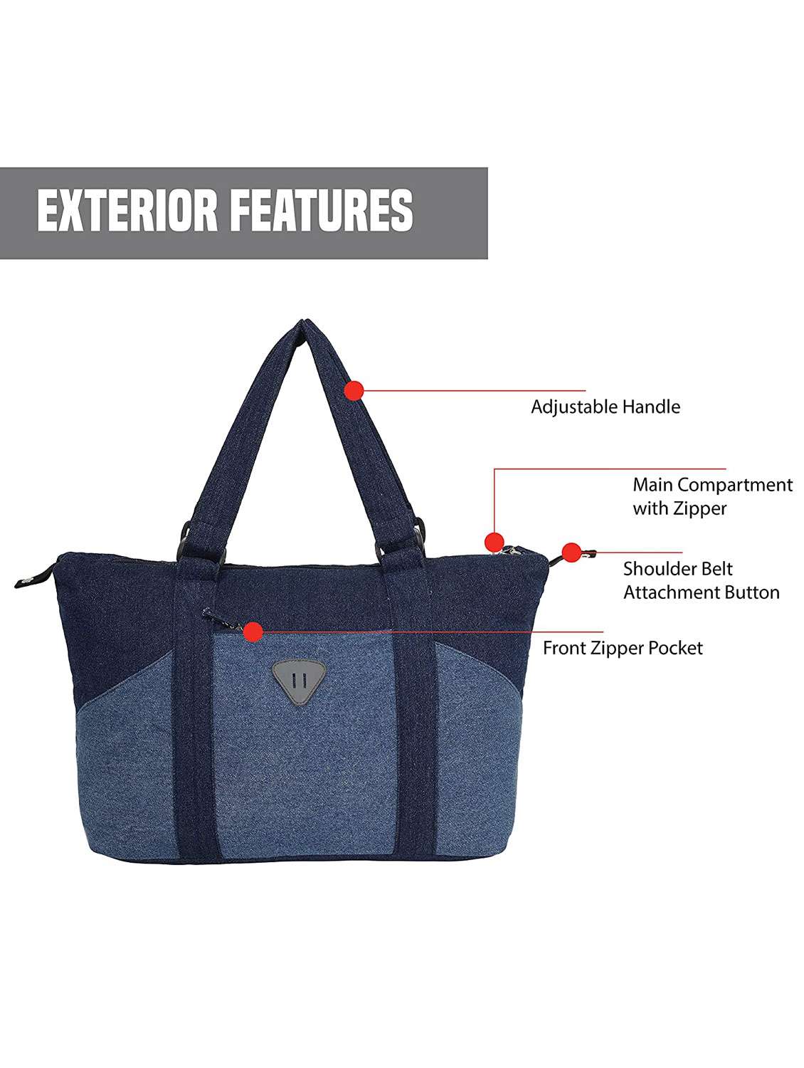 blue canvas handbag - 20965625 -  Standard Image - 1