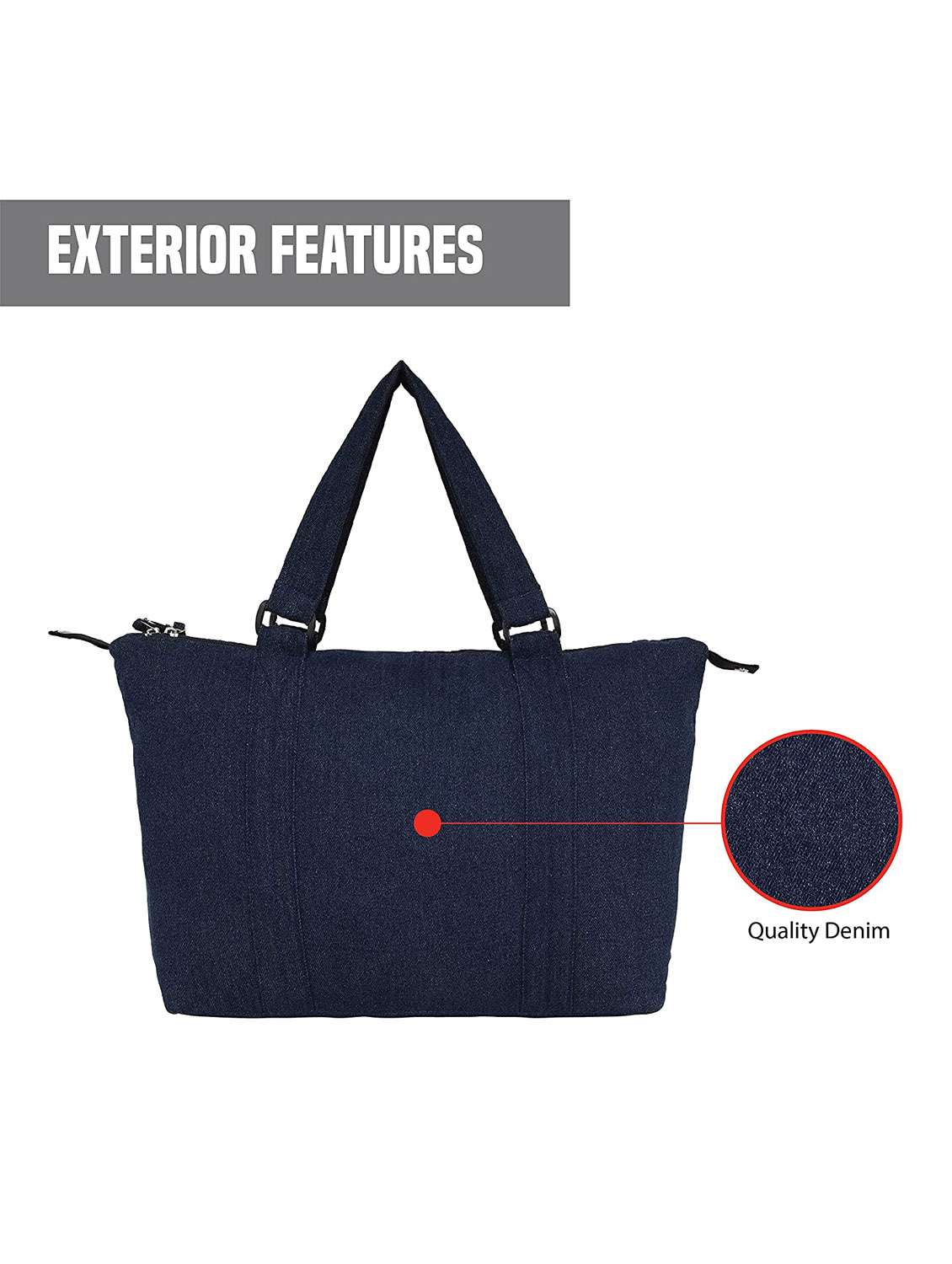 blue canvas handbag - 20965625 -  Standard Image - 4