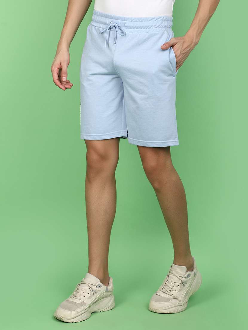 men solid mid rise shorts - 20965771 -  Standard Image - 1