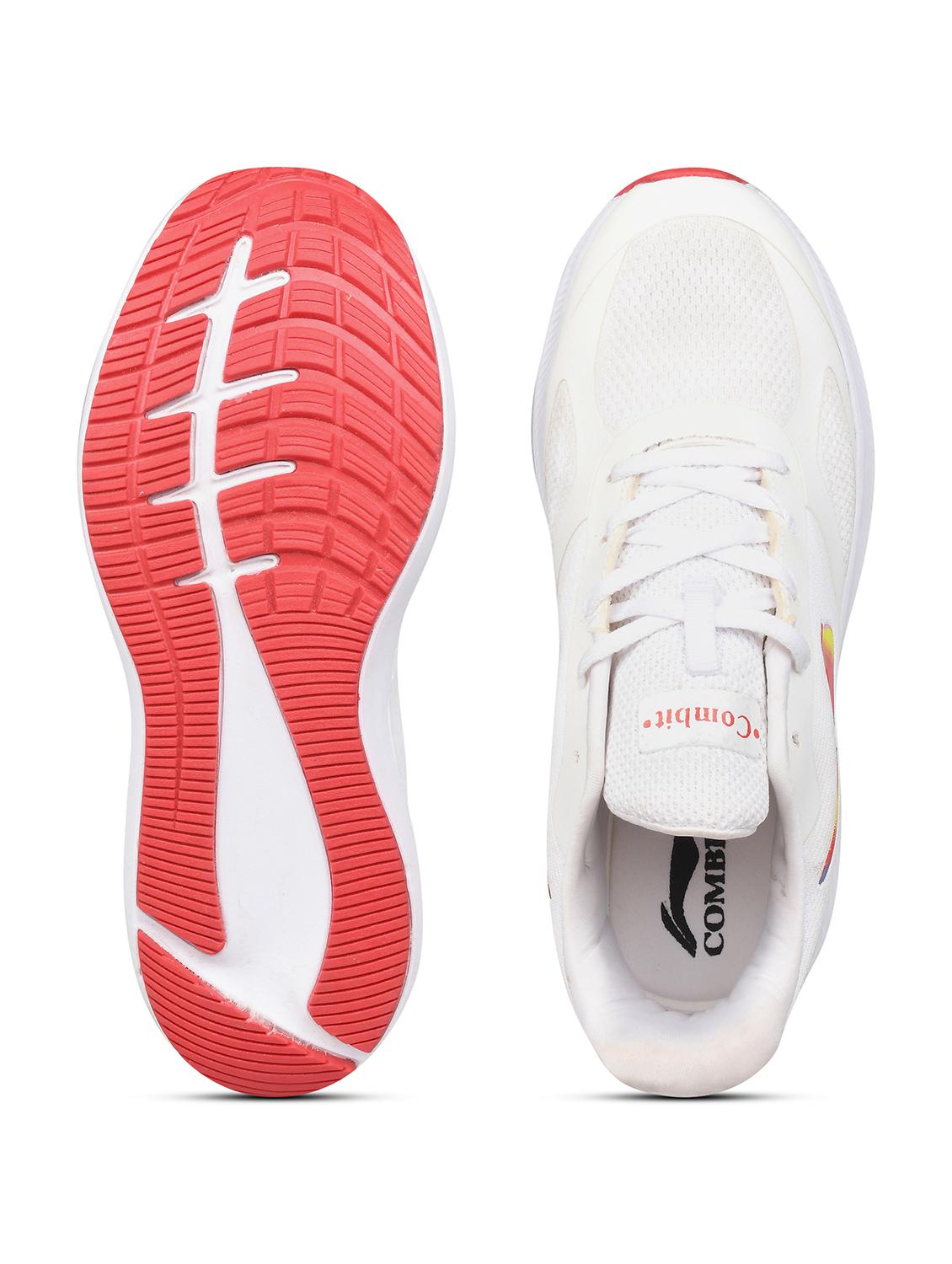solid white detailed lace up sports shoes - 20965826 - Standard Image - 4