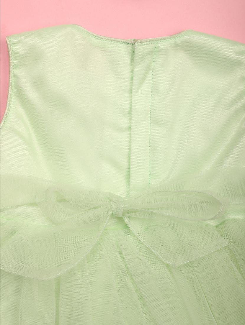 kids green sequins detailed frock - 20965851 - Standard Image - 4