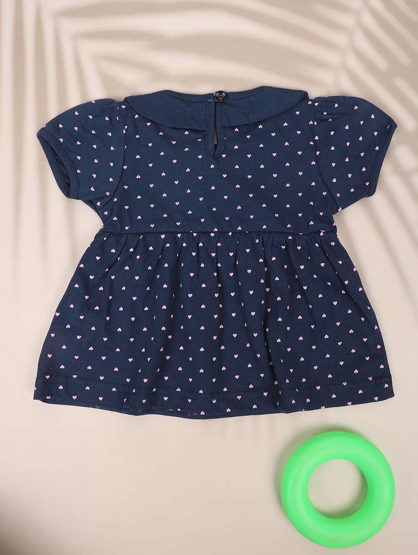 kids navy blue printed frock - 20965852 -  Standard Image - 1