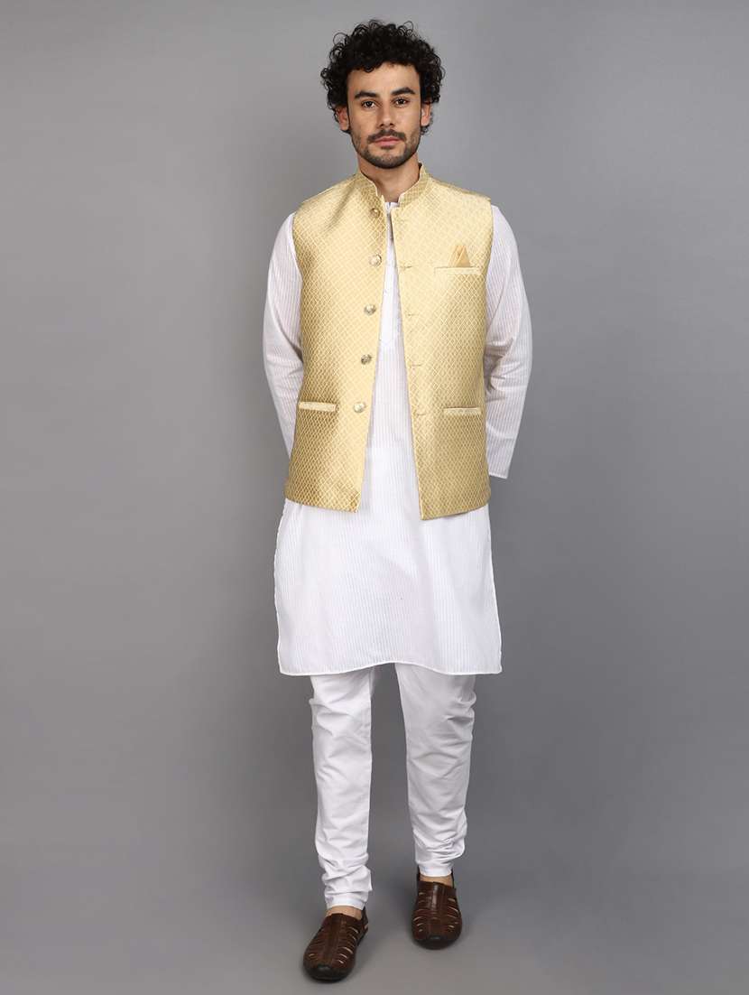 men mandarin neck nehru jacket - 20965897 -  Standard Image - 4