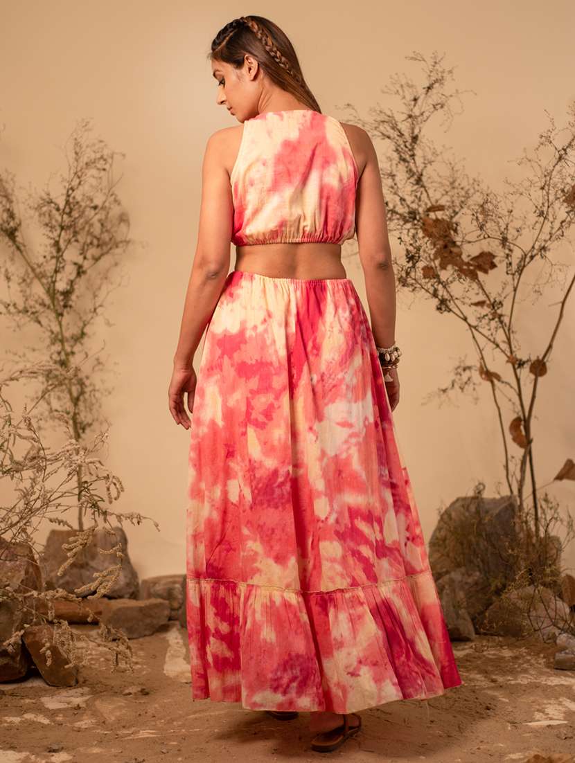 women multicolored printed fit & flare dress - 20966116 -  Standard Image - 1