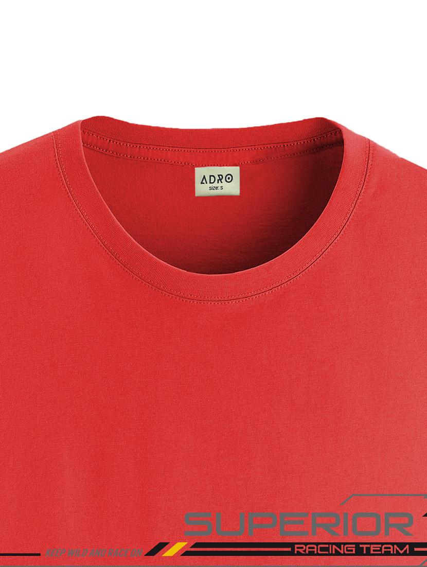 men round neck chest print t-shirt - 20966290 - Standard Image - 4