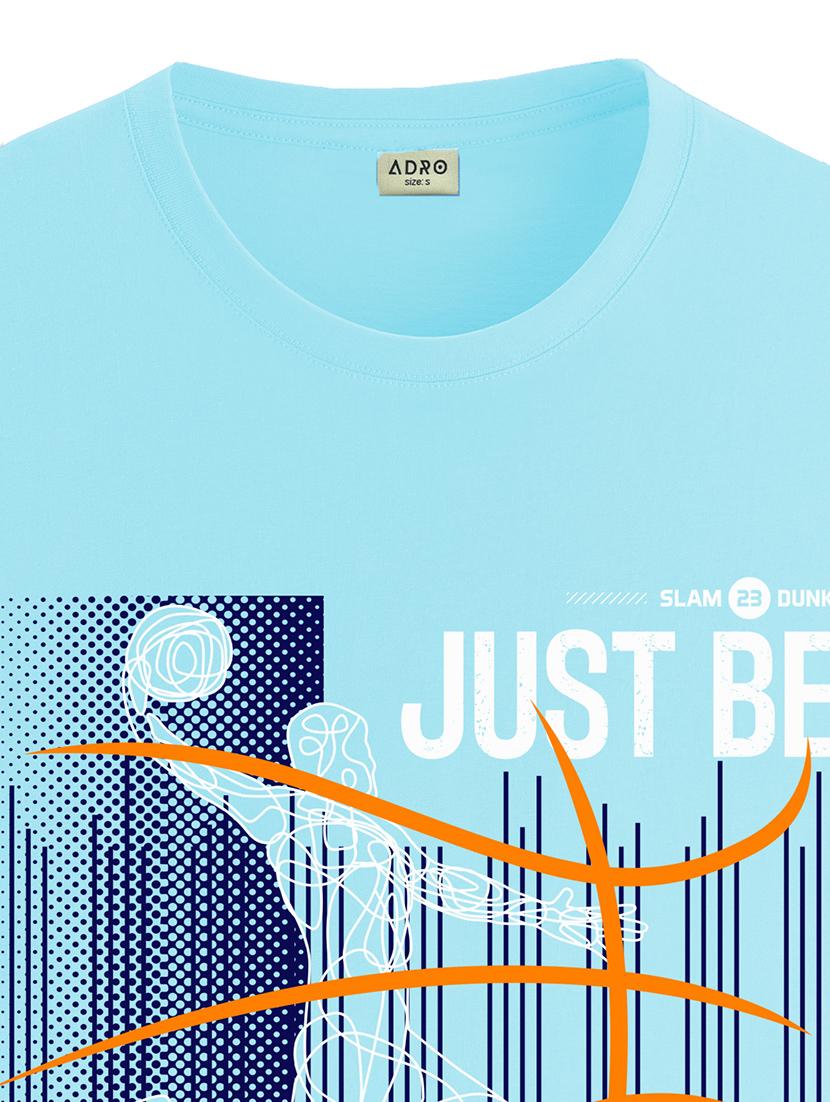 men round neck front print t-shirt - 20966465 - Standard Image - 4