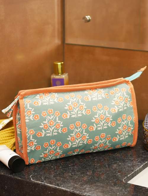 women floral print cotton pouch - 20967592 - Standard Image - 0