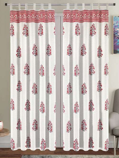 printed curtains for living & bed rooms (pack of 2) - 20967617 - Standard Image - 0
