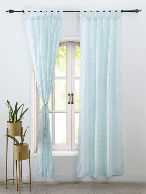 printed curtains for living & bed rooms (pack of 2) - 20967623 - Standard Image - 0