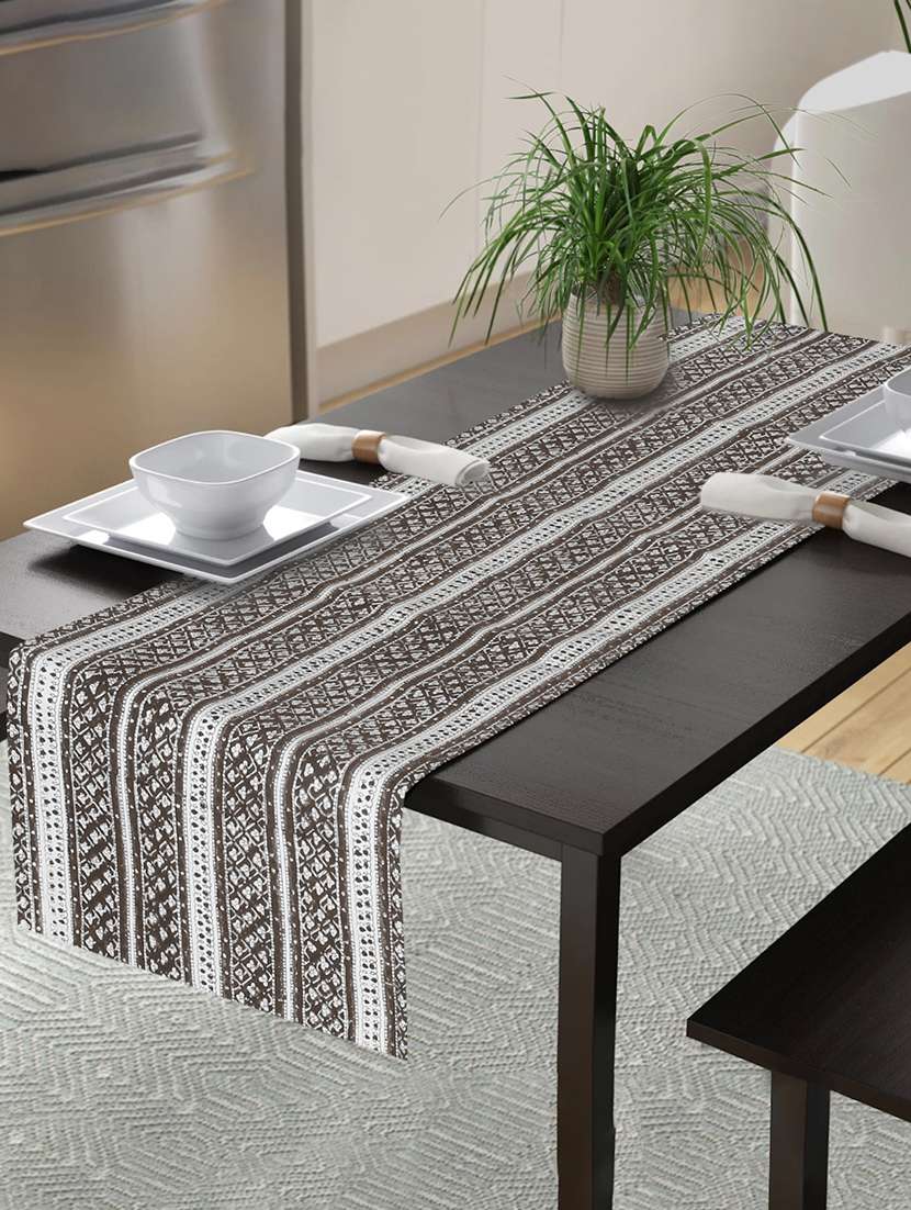 printed cotton table runners