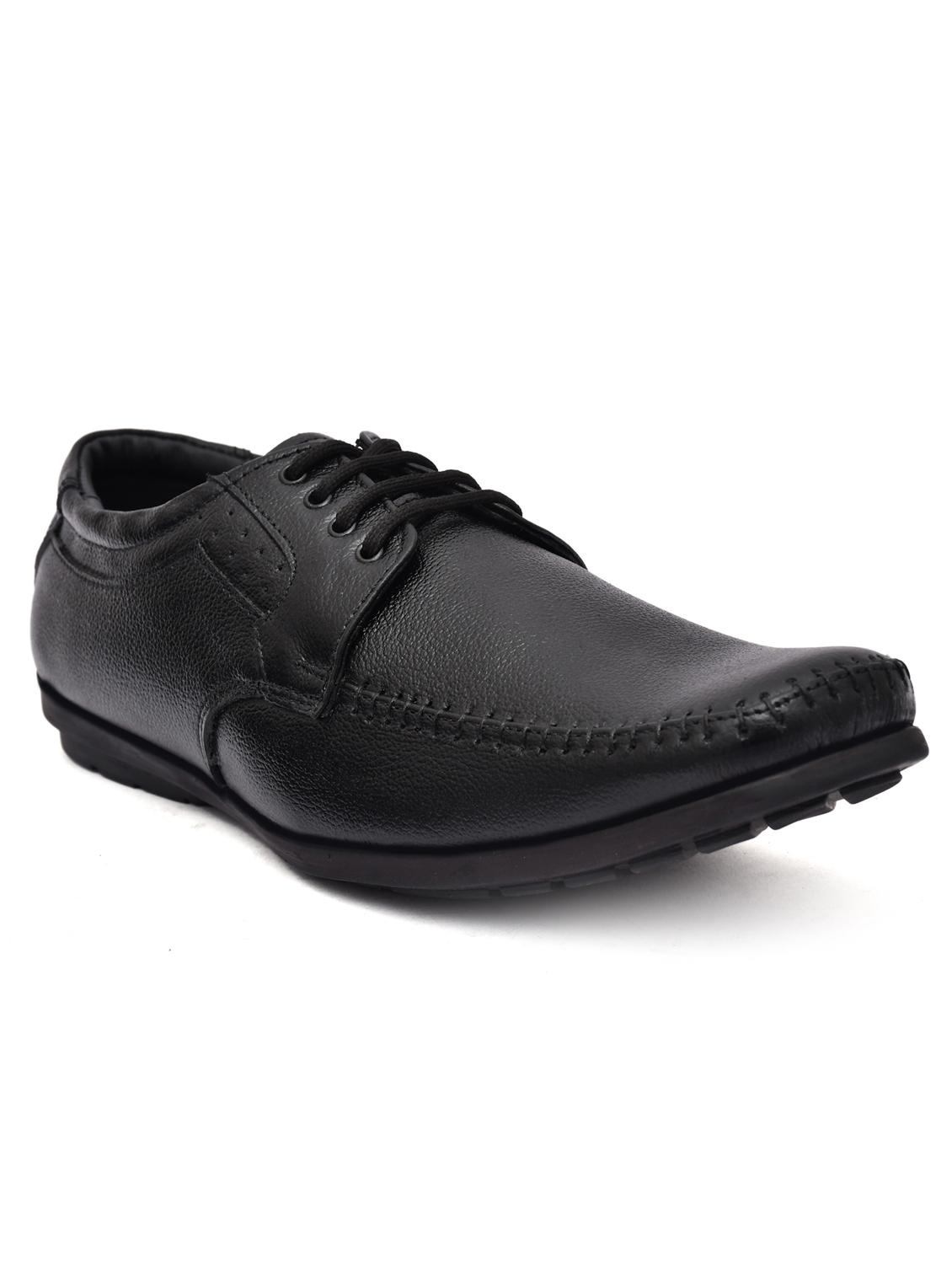 black leather laceup derbies - 20968616 - Zoom Image - 0