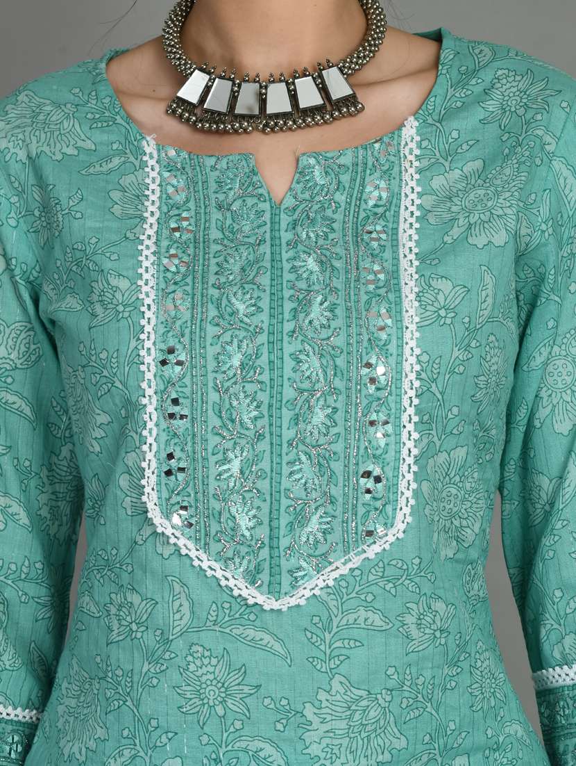 women three quarter sleeve suit set - 20968648 -  Standard Image - 4