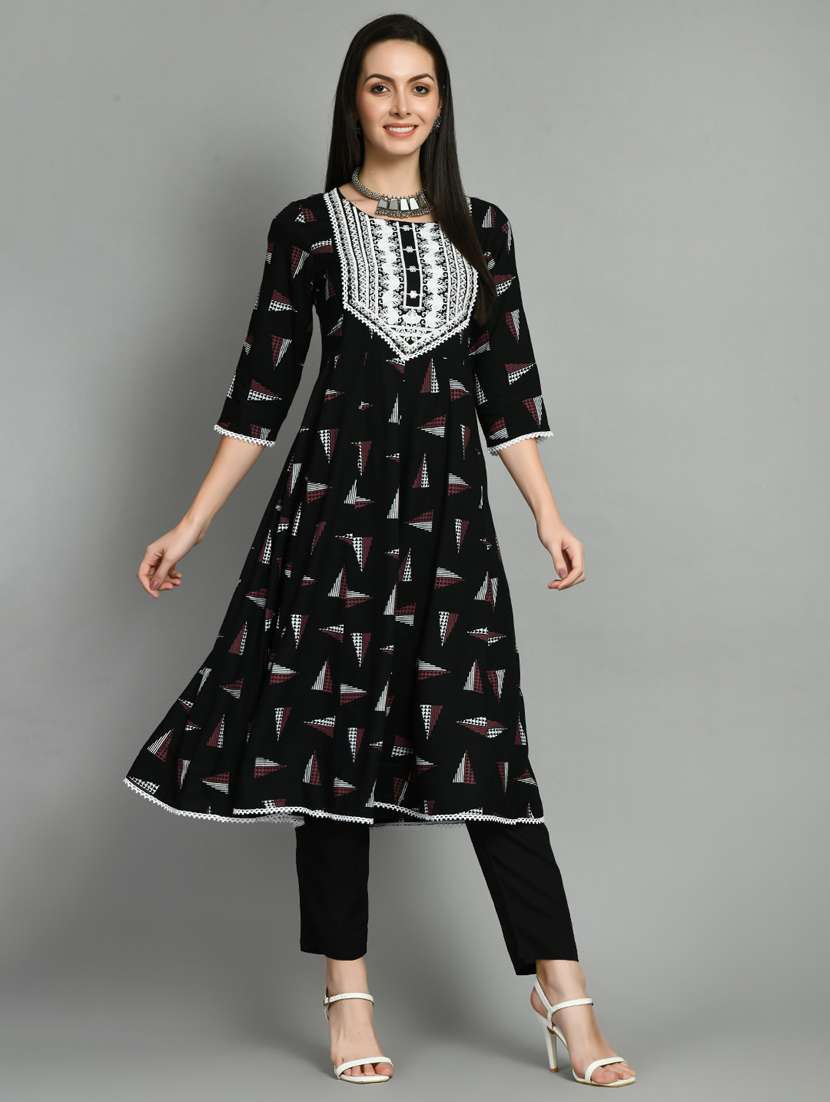 women printed cotton suit set - 20968652 -  Standard Image - 1