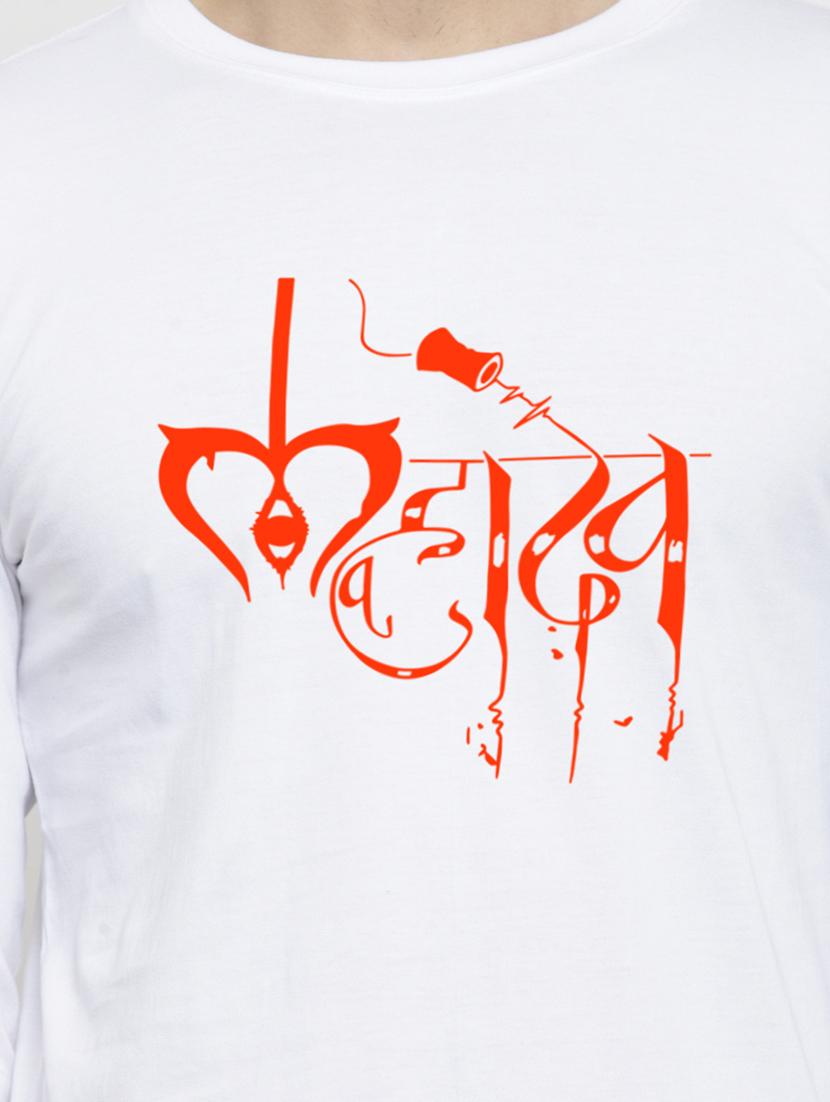 men round neck chest printed t-shirt - 20968857 - Standard Image - 4
