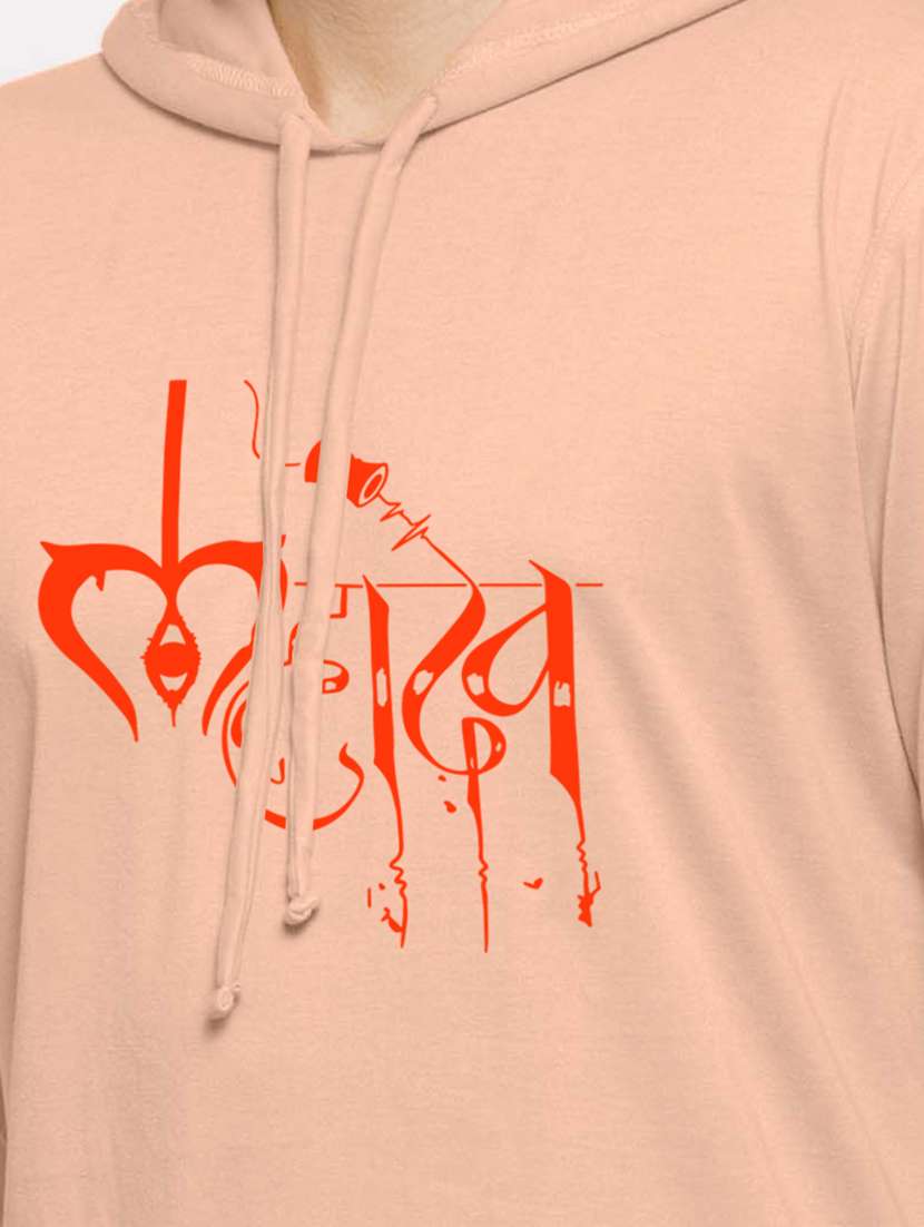 men hood neck chest printed t-shirt - 20968870 - Standard Image - 4