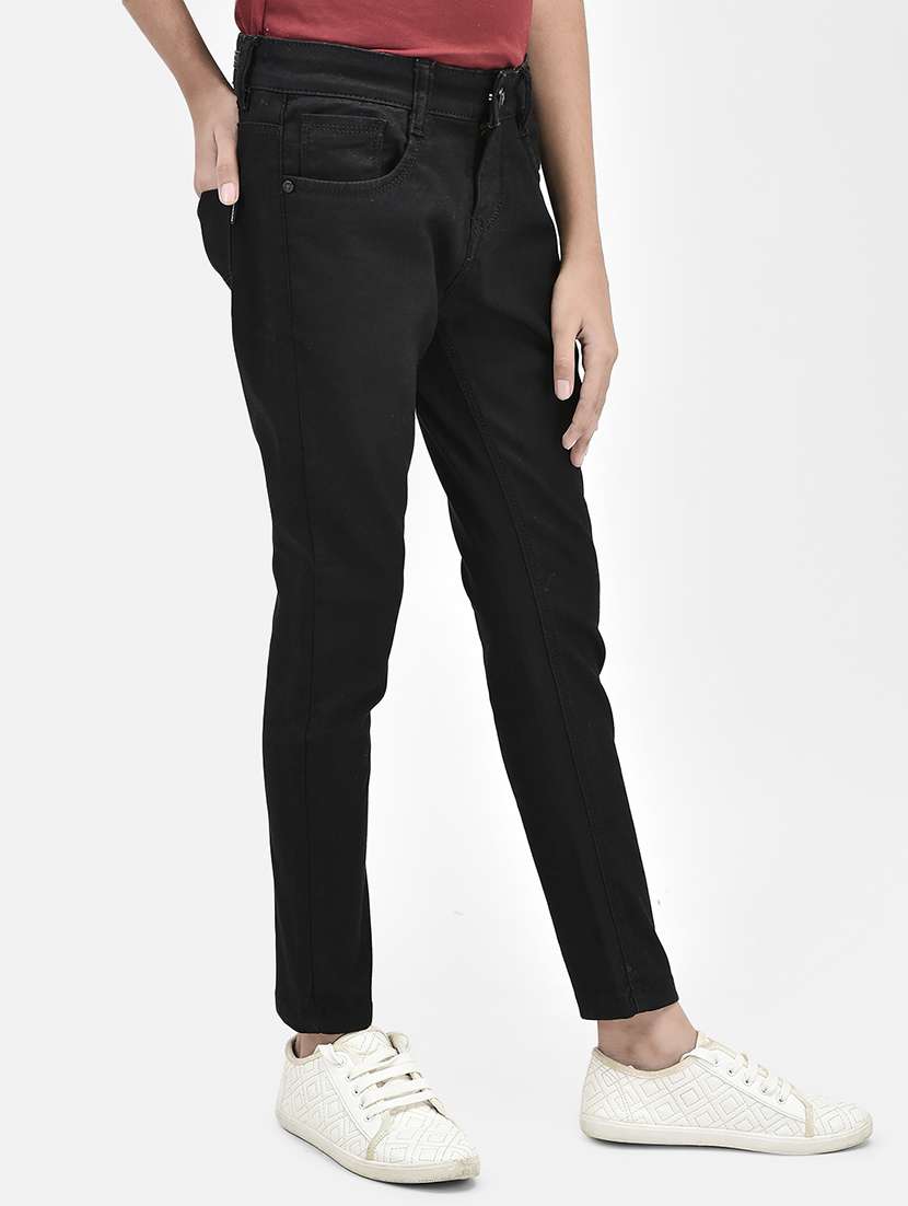 solid black slim fit denim jeans - 20969083 -  Standard Image - 1