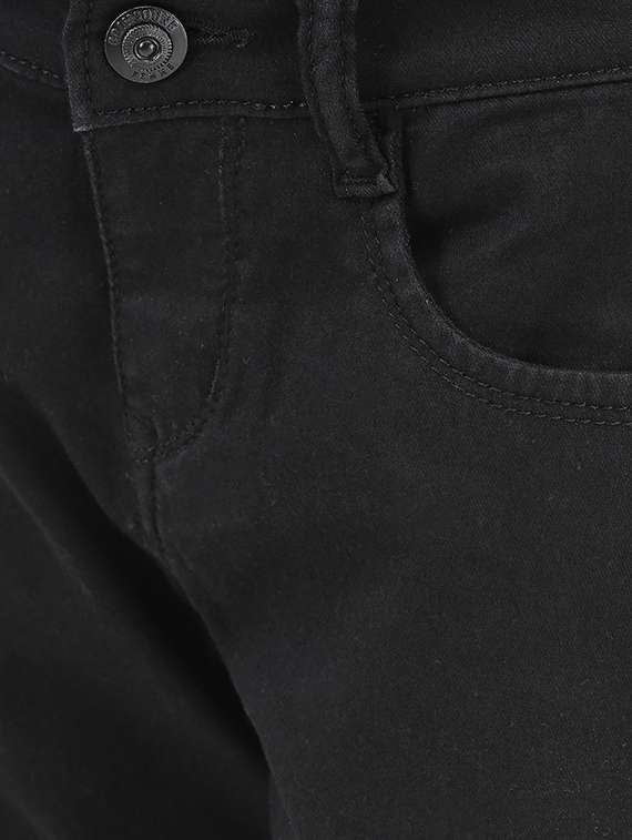 solid black slim fit denim jeans - 20969083 -  Standard Image - 4
