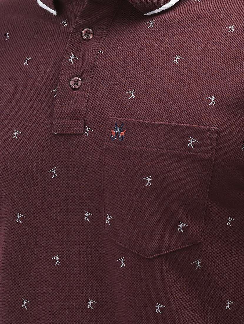 men polo neck printed t-shirt - 20969108 -  Standard Image - 4