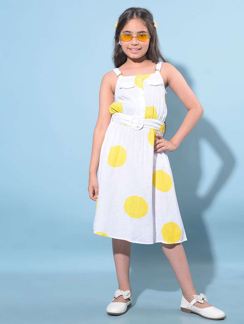 yellow viscose frock