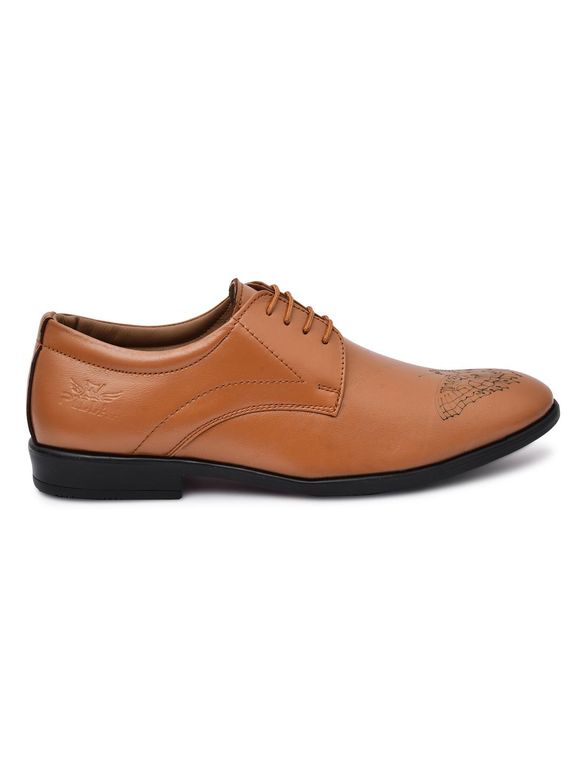 tan leather laceup derbies - 20969836 -  Standard Image - 1
