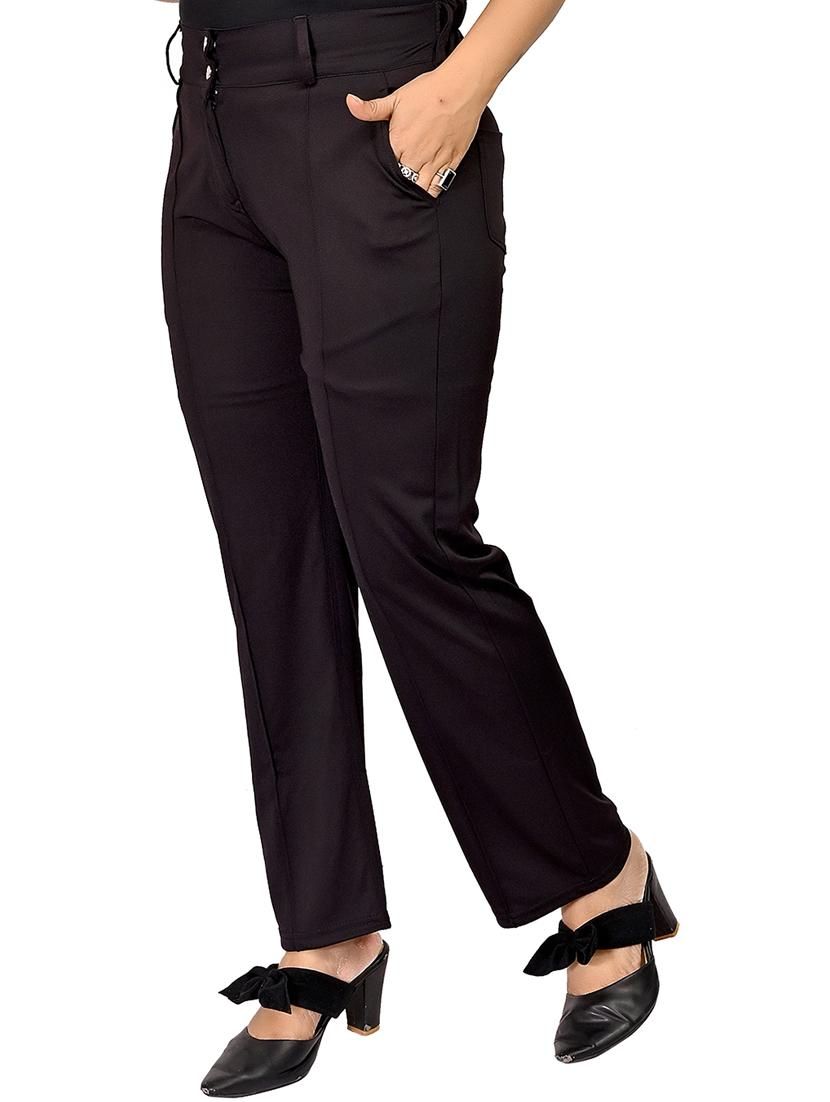 girls solid color casual trouser - 20970110 - Standard Image - 1