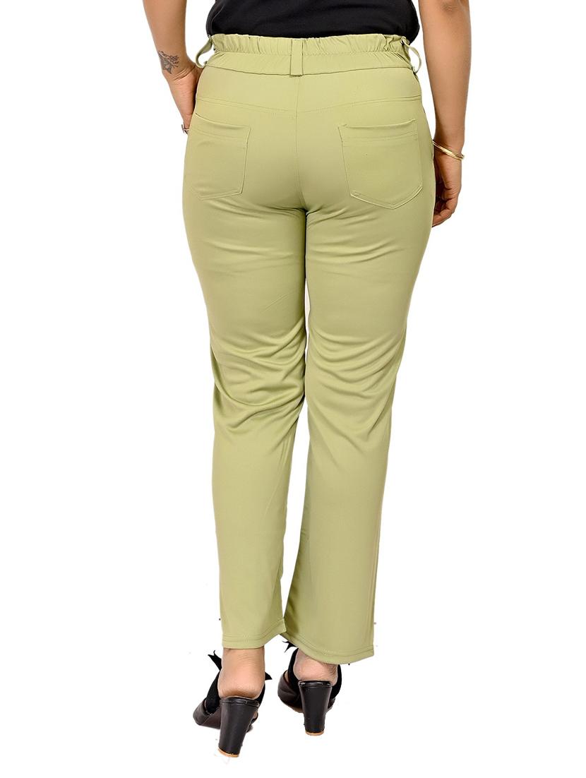 solid cotton casual trouser - 20970116 - Standard Image - 1