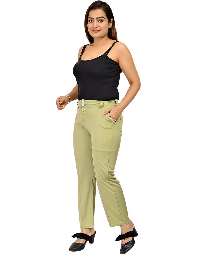 solid cotton casual trouser - 20970116 - Standard Image - 4