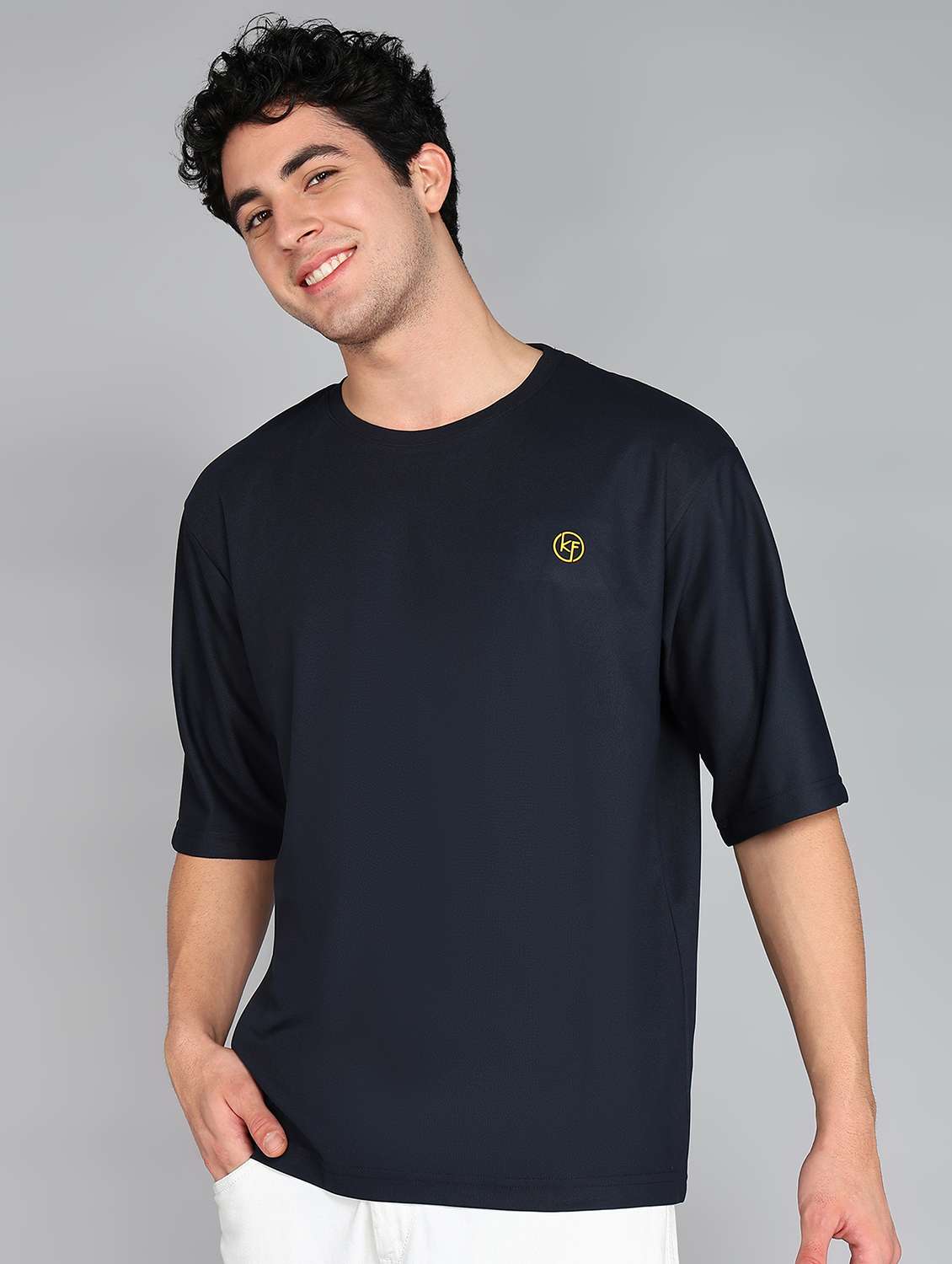 men crew neck logo print t-shirt - 20970434 -  Standard Image - 1