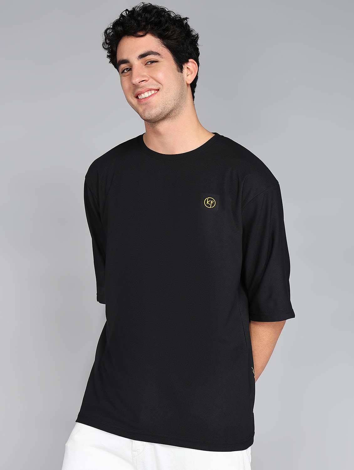 men crew neck logo print t-shirt - 20970435 -  Standard Image - 1